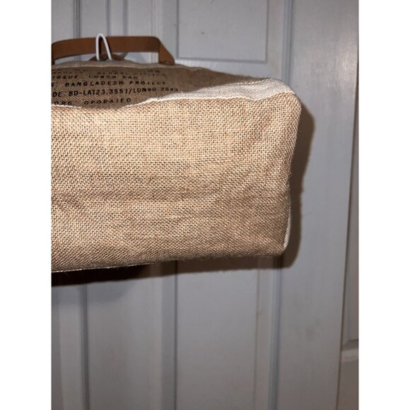 MAGNOLIA Script Market Tote Bag Joanna Gaines Waco Texas Global Citizen Jute - Picture 8 of 15
